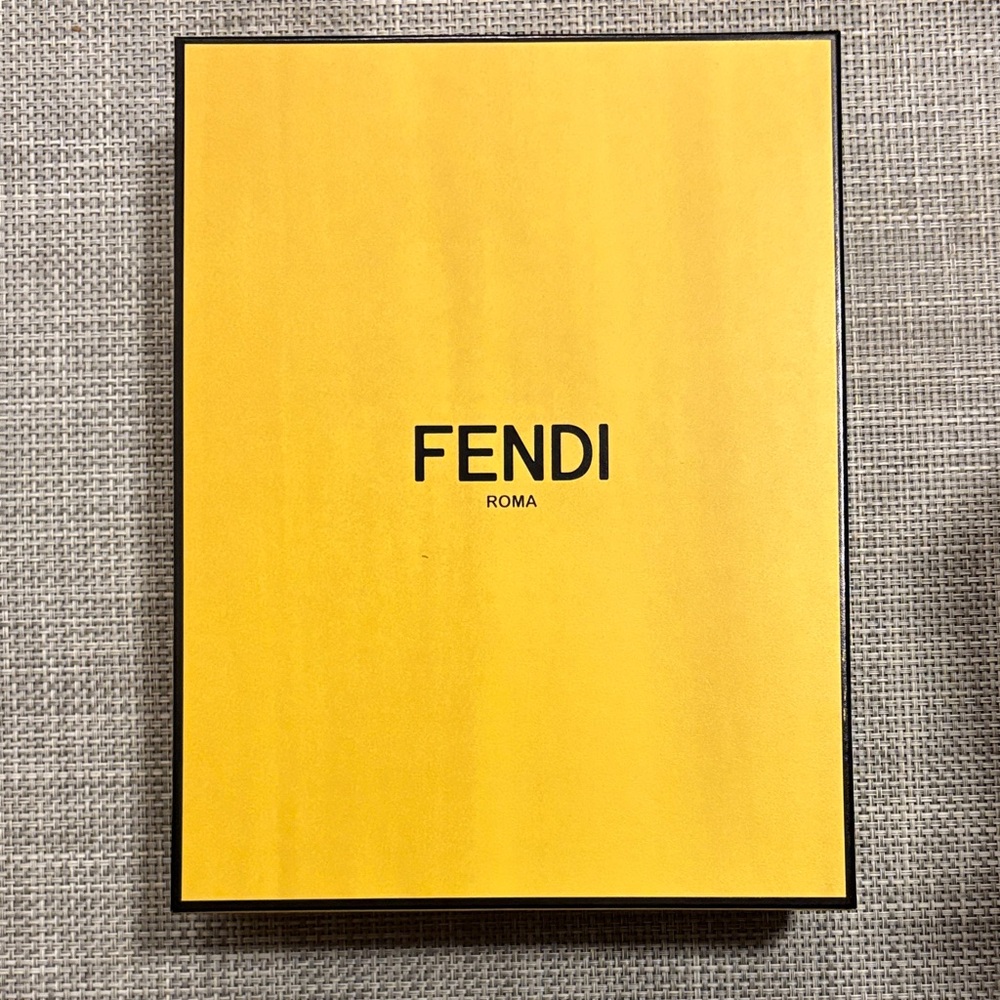Fendi Yellow and Black Logo Presentation Box